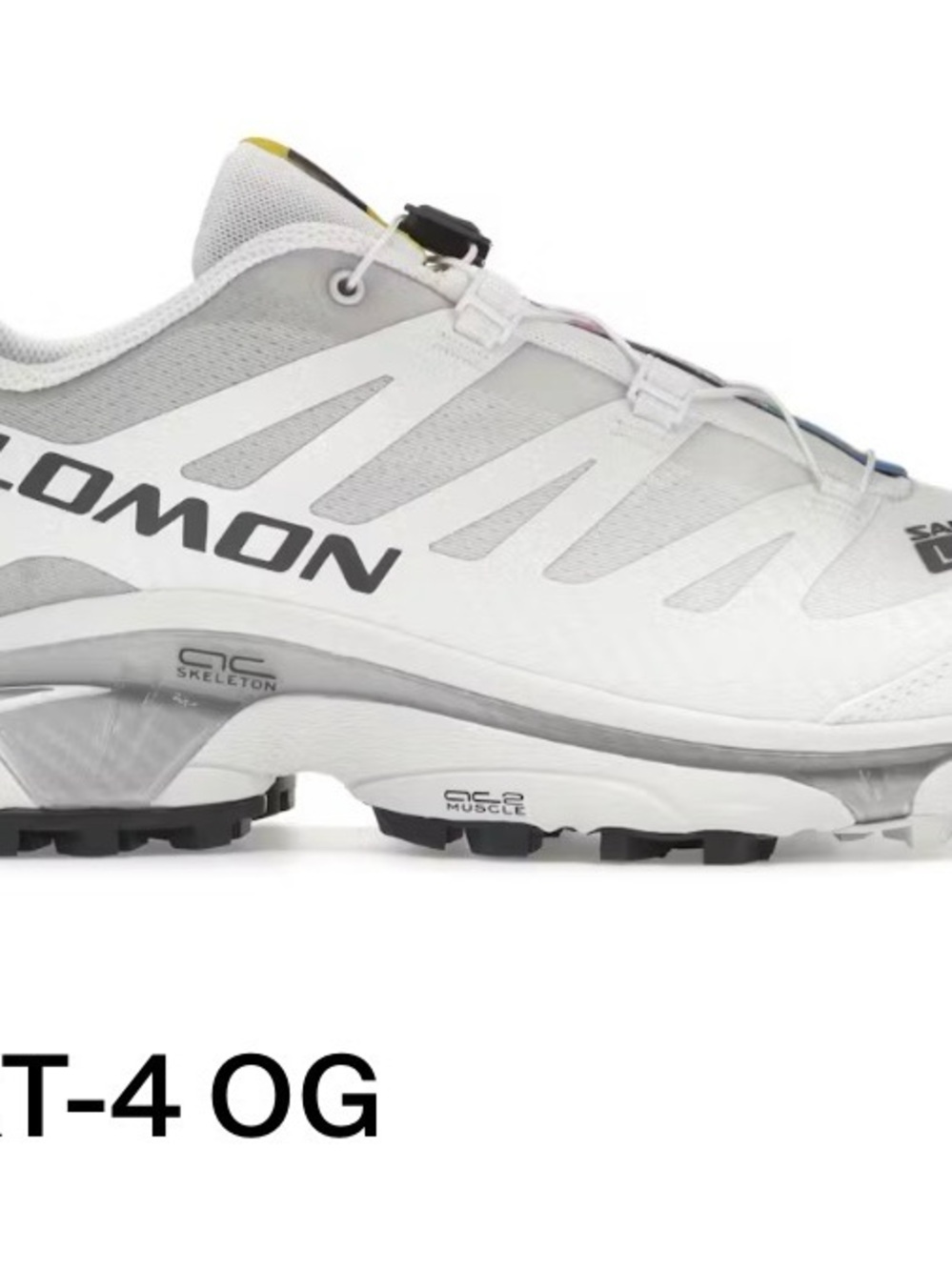 Salomon White and Gray Men's XT-4 Trail Running Shoe